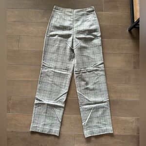 Grey Plaid Trousers